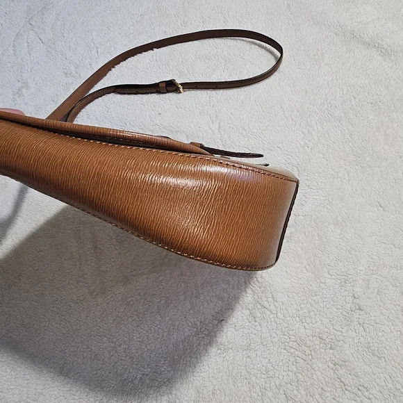 Lauren Ralph Lauren Leather Crossbody Saddlebag - Picture 4 of 11